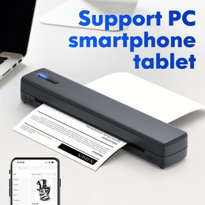 Portable Inkless Printer, Travel Wireless Printer, Thermal , Support A4 And Us Letter Thermal Paper, Compatible With Mobile Phones And Laptops, Suitable For Business, Travel, Office & Home