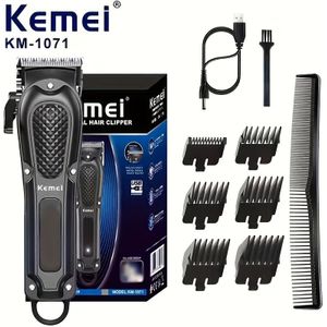 Kapper Haar Knipmachine Tondeuse Kemei KM-1071 Grooming Draadloze Oplaadbare Professionele Scheerapparaat Tondeuses Pasen