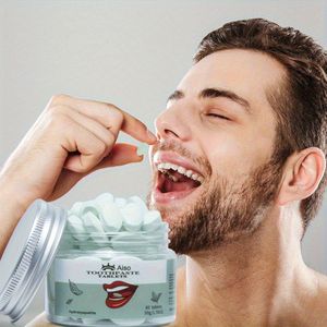 60 Tabletten Hydroxyapatiet Reisverpakking Kauwtabletten Tandpasta, Beschermt Tanden, Langdurige Frisse Adem, Niet Inslikken