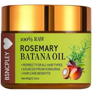 30g/60g 100% Rauwe Rozemarijn & Batana Olie - Hydraterende Haarverzorgingsolie met Rozemarijn, Batana en Shea Boter - Geschikt voor Alle Haartypes