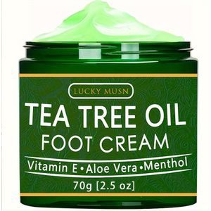 LUCK Oil Voetcrème - 2oz met Aloë Vera, Hyaluronzuur & Honing, Geschikt voor Beige, Geschikt voor Alle Beige Typen