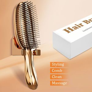 1 stuk Kapperskam Haarverf Kam, Ergonomische Handgreep, Krulkam, Kammen Kam, Antistatische Kam, Styling Kam, Geschikt voor Kapperstoilet en Thuis, Goudkleurig, Zwart, Roze