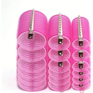 28-delige set , middelgrote en kleine meervoudige laagse plastic krultangen, 18 krultangen, 10 metalen haarstekkers, cadeau voor Moederdag, verjaardagscadeau, meisje DIY-haar krultang