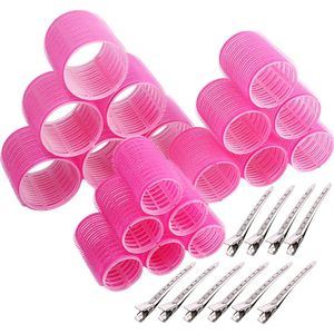 28-delige Haar Krultang Rollers en Clips Set | 18 Krultangen, 10 Metalen Clips, Ideaal voor Moederdag Cadeaus, Verjaardagen, Haarstyling voor Vrouwen.