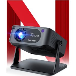 Mini Projector met WiFi en Bluetooth, 130 ANSI Lumen Versie 5G WiFi BT5.0 11.0 Native 720P Ondersteuning 4K Decodering Video Afspelen, 1 8G Geheugen Draagbaar Thuisbioscoop Compatibel HD/USB