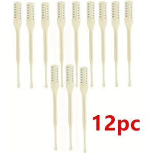 12/8 stuks Dubbelzijdige Neushaar Trimmer Kit, 2-in-1 Handmatige 360° Roterende Neushaar Verwijderaar Tool met Oor Scoop, Geschikt voor Mannen en Vrouwen, Draagbaar Verzorgingsapparaat