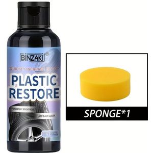 Plastic Restorer Auto Interieur Decoratieve Onderhouds Polish, Band Lange-Lastende Film Wax, Zwart Auto Geelings Verwijderen Coating Multi-Functie Auto Benodigdheden, Dashboard Wax Polish