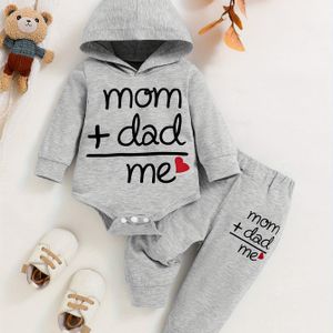 Jongens Hoodie Set: Lange Mouwen Print Trui + Print Broek - Het Perfecte Herfstcadeau, Ideaal voor Buiten