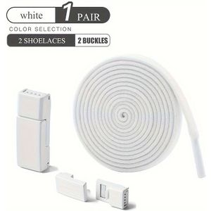 COSYLEE Magnetische Elastische Schoenveters Zonder Strik - 1 Paar, Modieus & Gemakkelijk voor Sneakers en Laarzen, Luie, Geschikt voor Sportschoenen