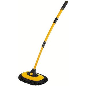 Auto Reinigingsborstel Autowasborstel Telescopische Lange Handgreep Autowas Mop Borstel Chenille Bezem 15°Borstelstang Rotatiehoek Kerstcadeau