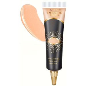 Avierell Oogschaduwprimer Set - 6 Tinten, Matte Afwerking, Langdurig & Waterdicht Volledige Concealer Crème voor Vlekkeloze Make-up, Huidtint Correctie, Wit tot Gouden