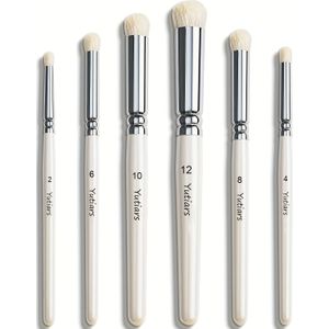 Yutiars 6-delige professionele droogborstelset, houten handvat, voor miniatures, acryl, aquarel, olieverf, geavanceerde kunst hobbyborstels voor tafelmodellen