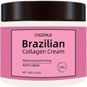 Braziliaanse Lift Collageen Crème, 100g, Verstevigend en Hydraterend, Geschikt voor Alle Huidtinten Licht Beige, Langdurige Vochtinbrenging
