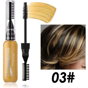 16-Kleuren Wegwerp Dubbelzijdige Haarverf Kleurrijke Highlighting Wimper Feestpodium Make-up Kam