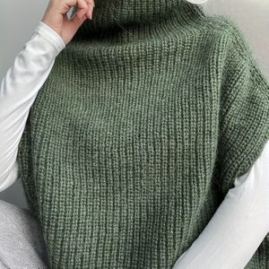 Dames Elegante Hoge Hals Mouwloze Blouse - Witte Trui Vest, Veelzijdig Jasje of Top, Wasmachinebestendig Laagstuk voor Casual & Formele Kleding, Op Maat Gemaakt voor Jurken & Broeken