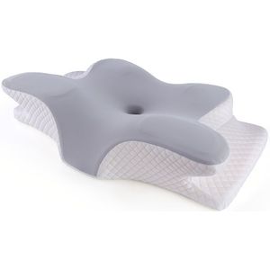 Vlindervormig Geheugenschuim Kussen - Ergonomische Cervicale Wervelsteun, Langzame Terugvering, Nekkussen, Beddengoed voor Rug- en Zijslapers, Wasbare Kussensloop