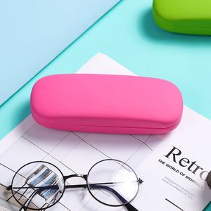 1pc Eenvoudig Schattig Effen Kleur Brillen Etui Voor Mannen En Vrouwen, Anti-druk En Draagbare Brillen Doos