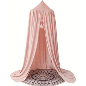 1pc bedluifel, prinses koepel hangend decor klamboe bedhemel voor slaapkamer, zacht bedluifel tentluifel voor leeshoekje meisjeskamer, dromerig klamboe beddengoed (sterren NIET inbegrepen)