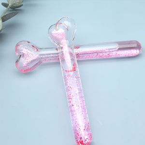 Glas IJsgolfbal voor Gezichts- en Oogverzorging, Handmatig Massagetool, Geurloos, Geen Elektriciteit of Batterij Nodig, Liefdesontwerp