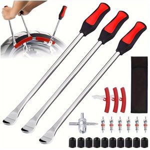 Set Van 24 Stuks: 3 Stuks Motorbandenlichter Lepel + 2 Stuks Bandenbeschermhoes En Andere Onderdelen Accessoires