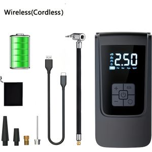 Portable Cordless Tire Inflator Pump 150psi 2000mah Rechargeable Electric Air Compressor With Digital Lcd Display, Auto Shut-off, Usb-c Fast Charging For Car Motorcycle , Air Pump For Car Tires