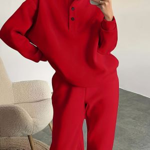 Herfst- en winterkleding voor dames, Europese en Amerikaanse mode sweatshirt & broek sets