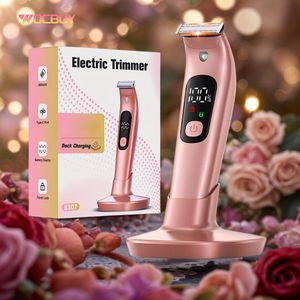 Elektrische scheerapparaat voor dames, [huidvriendelijk] dame scheerapparaat, oplaadbare dame haarverwijderaar met USB-lade, voor gezicht, benen, armen, reisvergrendeling