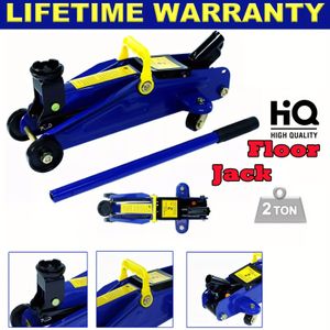 Hydraulische Autohijswerktuig met Laag Profiel Vloerjack, Draagvermogen van 2 Tonnen / 4000 lbs, Hefbereik van 5.3" tot 12.6", met Zwenkwielen en Transporttas