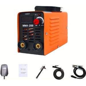 Mma-250 Portable Welding Machine Inverter Welder Current Adjustable Compact Welding Machine With Tools Storage Box