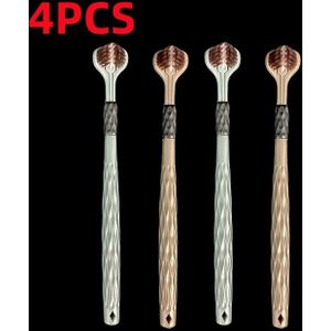 2/4 stuks Ergonomische Driezijdige Zachte Borstel Tandenborstel - 3-zijdige Borstelkop, Antislip Handvat Ontwerp - Geschikt voor Volwassen Tandvleesverzorging en Plakverwijdering, Kerstcadeau