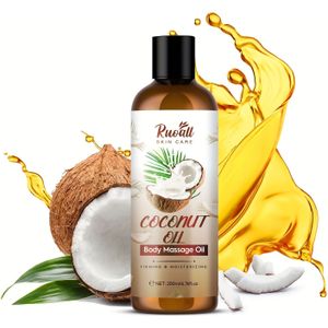 200ml, Kokosolie Body Massage Essentiële Olie, 100% puur kwaliteit, rijk aan kokosolie-extract, langdurige geur, ontspanning, voor mannen en vrouwen