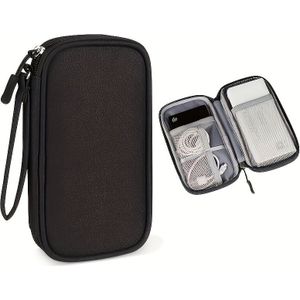 Travel Electronic Organizer Case, Polyester, For Power Bank, Charging Cables, Mouse, And Usb Accessories