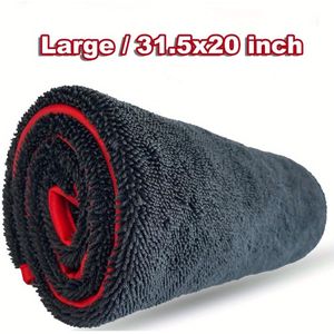 Extra Grote 80x50cm Autodroogdoek: Super Absorberend Microvezel met Gedraaide-Lus-Technologie voor Ultieme Autobescherming