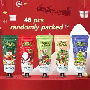 12///120 stuks willekeurige Kerst Handcrème Cadeauset, Bulk Kersgeschenken voor Vrouwen en Collega's, Reisformaat Mini Lotion in bulk