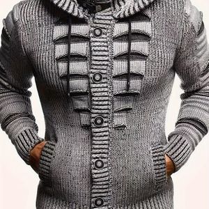 Vintage vest met capuchon voor heren