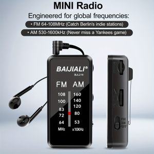 Compact Draagbare FM/AM Radio met Wereldwijde , 2 AAA-batterijen, 3.5mm Hoofdtelefoonaansluiting (Zwart), Ingebouwde Rugclip, Cadeau voor Thanksgiving Kerstmis Nieuwjaar