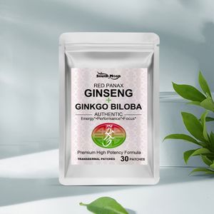 30 Kruiden Body Care Pleisters - Zachte Dagelijkse Massage Draagbare Rode Ginseng & Ginkgo Pleisters, Verrijkt met Hyaluronzuur en Collageen | Geschikt voor Alle Huidtypes Licht Beige