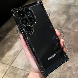 Luxury New Transparent Shockproof Acrylic Protective Case Suitable For S25 S24fe S23fe S22+ And A15 A25 A34 A35 A53 A54 A55 With Lens Protection Transparent Cover
