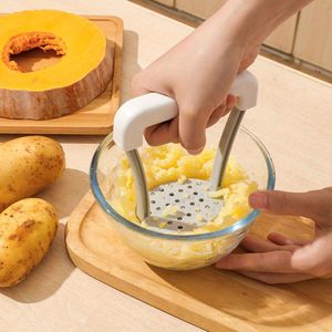 1pc, Potato Masher, Potato Masher, Kitchen Vegetable Masher With Non-slip Handle, Manual Fruit Masher, Potato Ricer, Potato Press, Vegetable Crusher, Kitchen Stuff, Kitchen Gadgets