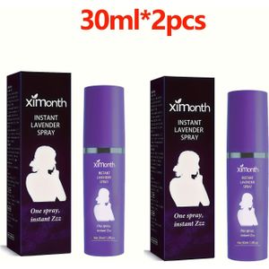 30ml*2stks Lavendel Slaapspray, Kruidige Geur voor een Goede Nacht, Draagbaar Reiscadeau voor Alle Leeftijden - Verjaardags- en Nieuwjaarsgeschenk
