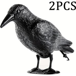 Repeller , Crow Decoy Deterrent And Bird Deterrent For Balcony, Crow Bird Deterrent Made Of Polyethylene, Physical Bird Repellent For Balcony And Garden 1pc