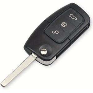 KEYYOU Afstandsbediening Autosleutel Hoesje voor Ford Fusion 2 3 Fiesta Connect Ka Max FO21 HU101 Blade