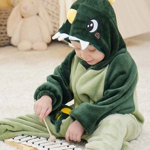 Jeugdige Gezellige Hoodie Onesie - Kleurblok, Lange Mouwen, Machinewasbaar - Perfect voor Halloween & Kerstmis, Herfst & Winter, Zonder Staart, Pluche