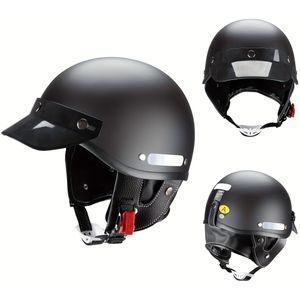 Retro Kleine Body Zomer Motorhelm voor Mannen en Vrouwen Geschikt