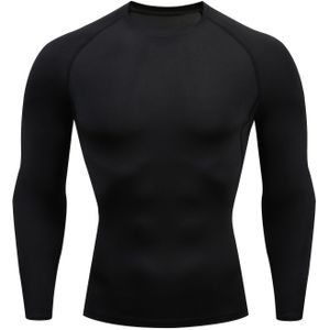 Heren PRO Sport Quick-Dry Fitness Top | Lange Mouw, Hoge Stretch, Ronde Hals, Vochtafvoerend, Geschikt voor Hardlopen, Training en Casual Kleding
