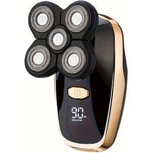 Elektrische Scheerapparaat voor Mannen, Elektrische Hoofdhaar Scheerapparaat met LED-display - Draadloze Oplaadbare Kale Hoofd Scheerapparaat voor Mannen, Cadeaus voor Mannen, Vaderdagcadeau