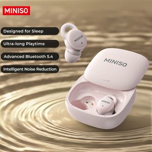 MINISO X10 Slaapkoptelefoon: Effectieve Ruisonderdrukking, 40 Uur Batterijduur, Ultrazacht en Compact, Geschikt voor Zijslapers, Beste Halloweencadeau