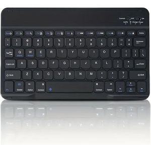 Draadloos Toetsenbord voor Tablets, Telefoons en Laptops | Schokbestendig, Toetsen, 27% Grotere Toetsen, Verbeterde 5.3 Versie Chip, Directe Verbinding, Multi-Systeem Compatibiliteit