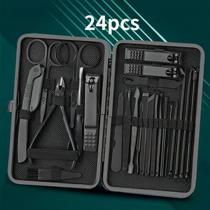 Een set van 8/15/24 stks nagelknippers en trimgereedschappen, met een draagbare reistas, trimmer en schaartje set, professionele nagelknippers en voettrimset, reis trimgereedschap set