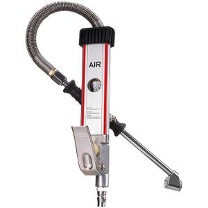 Aluminium Bandenspanningsmeter met Wijzerplaat & Slang - Mechanische Bandenpomp voor Nauwkeurige Drukmeting, Geschikt voor Alle Automodellen, Draagbare Bandenpomp